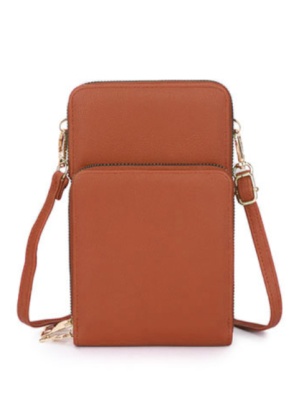 Long and Son Triple Zip compact Crossbody Bag